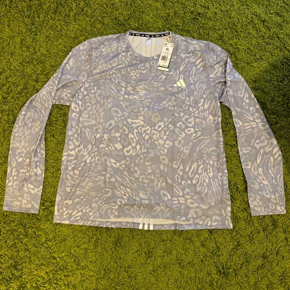 adidas Own The Run Climacool 3 Stripes long sleeve T-shirt- NWT